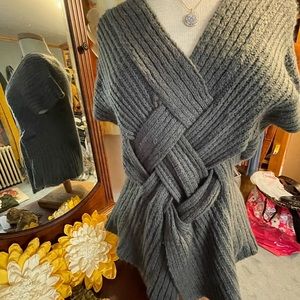 Beautiful sweater type blouse looks beautifully with a black turtleneck